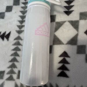 Adidas White Bottle with Black Logo